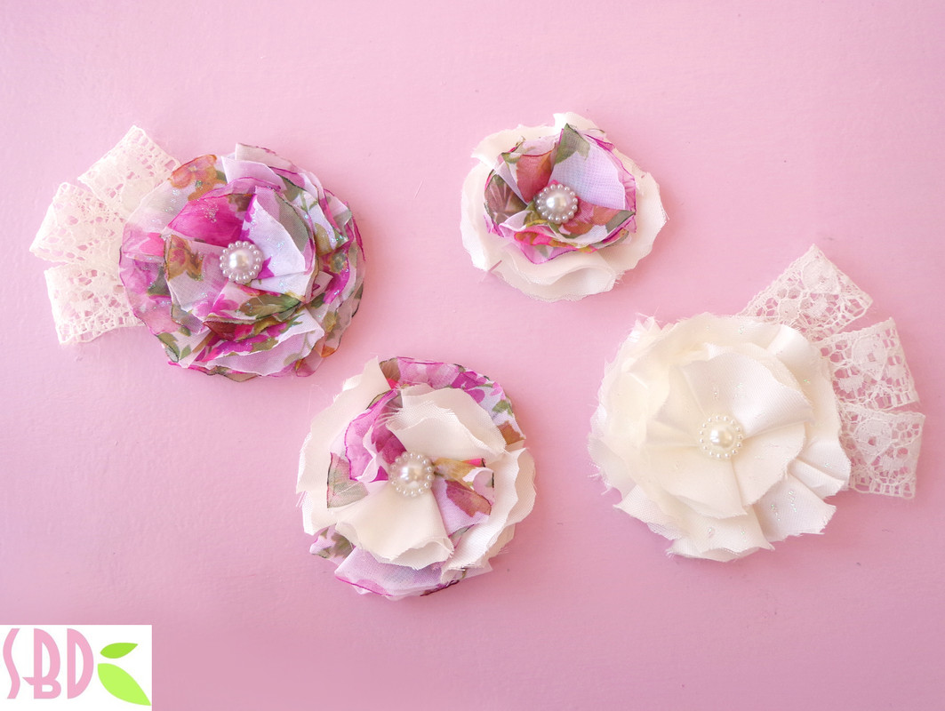 Fiori di Stoffa Shabby Chic – Shabby Chic Fabric Flowers – Sweetbiodesign  SweetbioDesign