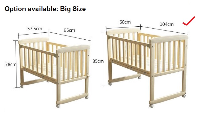 baby cot sizes
