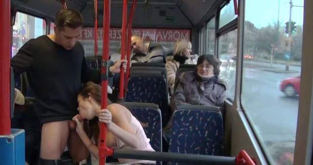Whore Make Blowjob On Public Bus