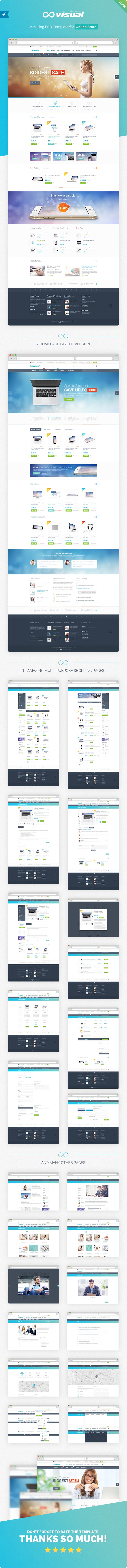Visual - eCommerce PSD Template - 1