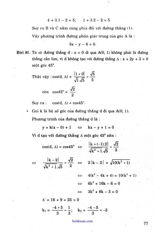 Phân loại và phương pháp giải các dạng toán Hình học 10 41