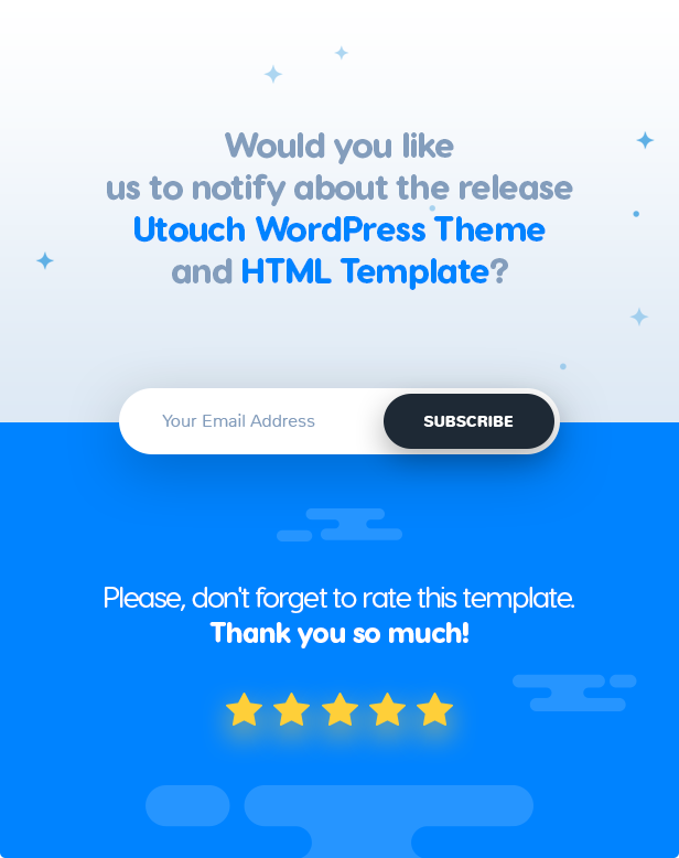 Utouch - App Startup Website PSD Template - 12