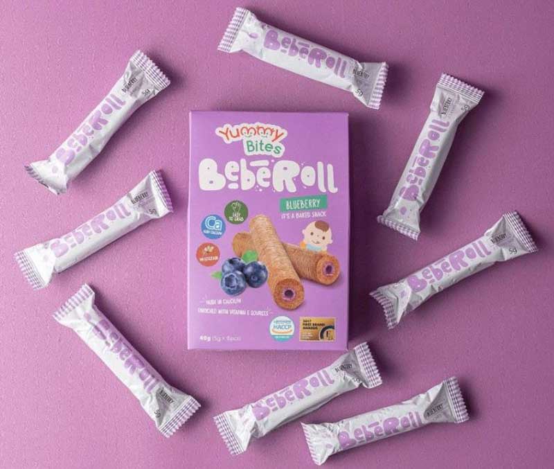 Jual Yummy Bites Bebe Roll Blueberry Snack Bayi [40 G] Di Seller ...