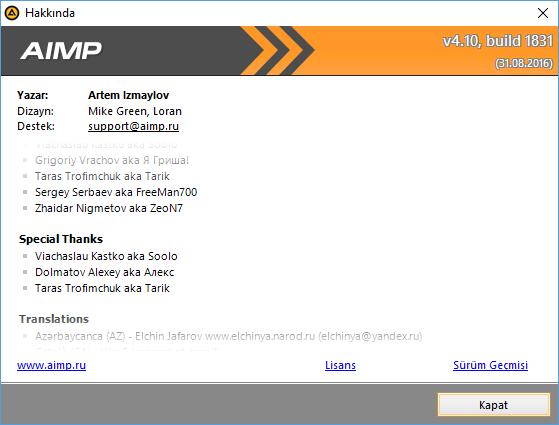 AIMP 4.51 Build 2080 Final | Katılımsız