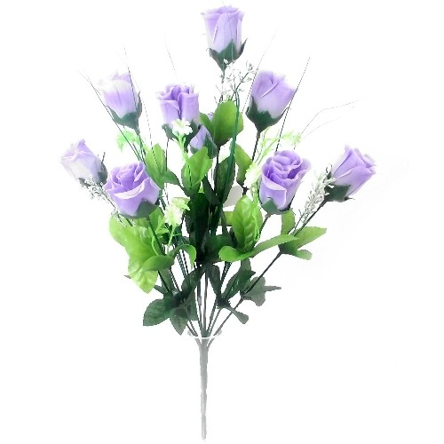 Beautiful Rosebud Artificial Bush With Gyp /& GrassBest Indoor /& Outdoor Use
