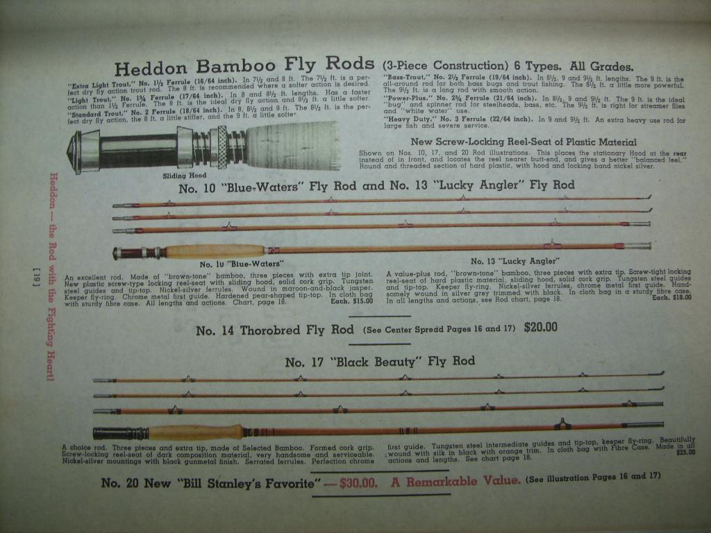 HEDDON Catalog Listings, 1924-56 w/Ferrule & Fly Rod Charts - Page 2 - The  Classic Fly Rod Forum