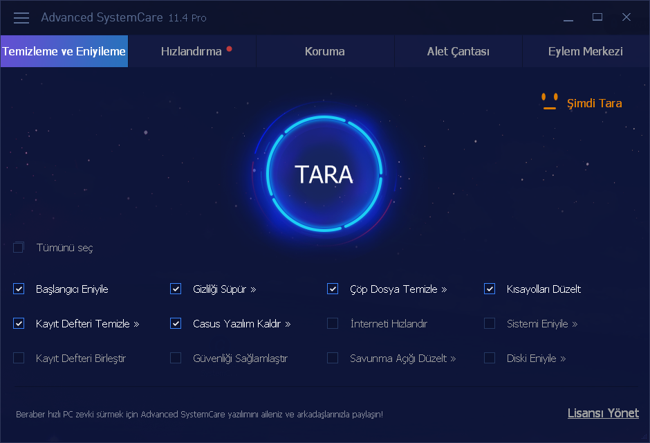 Advanced SystemCare Pro 11.5.0.240 | Katılımsız