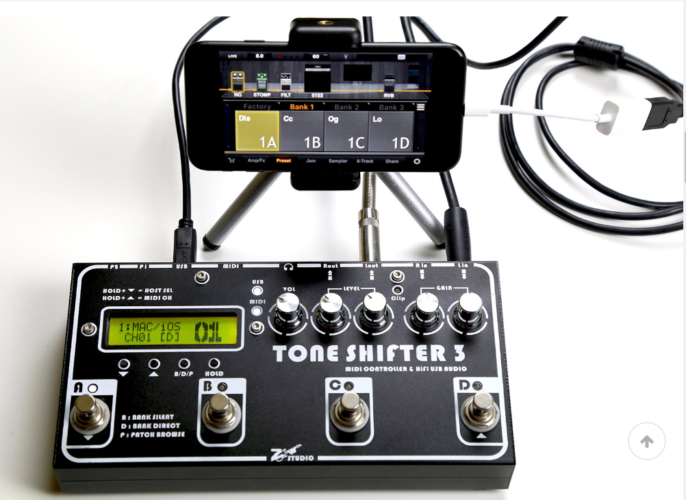 MeloAudio - Tone Shifter Mega IOS Audio/MIDI Foot controller