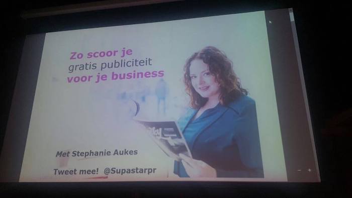 Zo scoor je gratis publiciteit seminar Stephanie Aukes Dag van de ZZP'er 2017