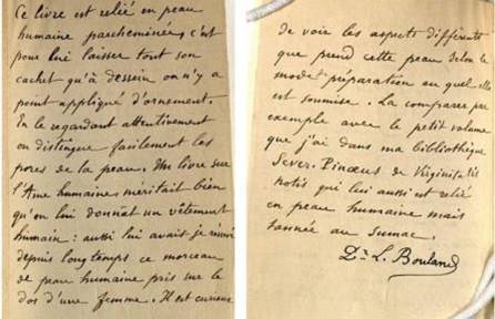 Registro de Bouland nas páginas do livro