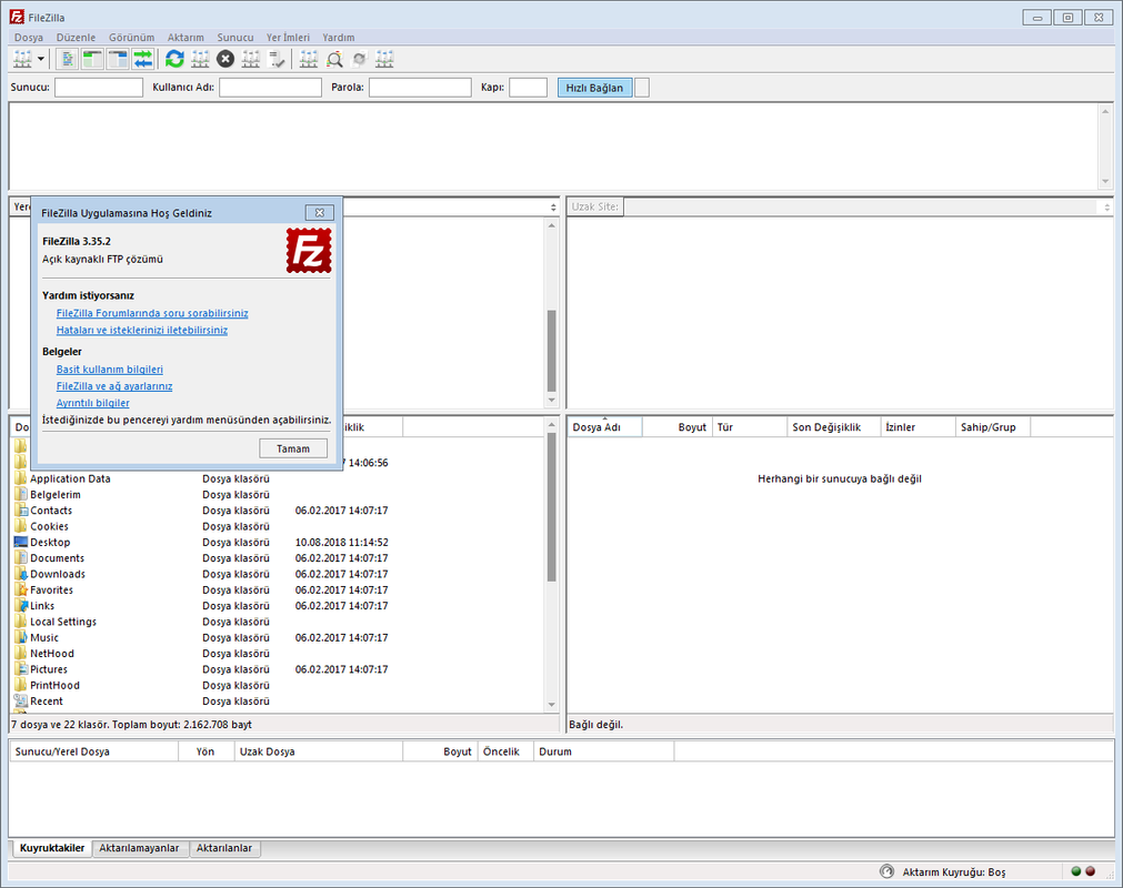 FileZilla 3.36.0 Final | Katılımsız