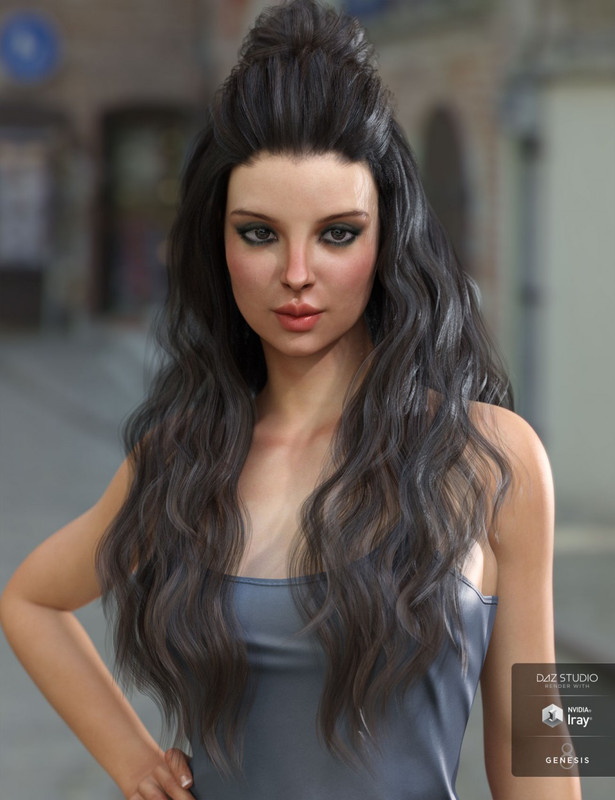 Ulani Hair for Genesis 3 & 8 Female(s)