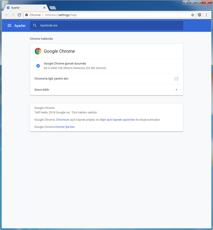 Google Chrome 71.0.3578.80 | Adguard | Katılımsız