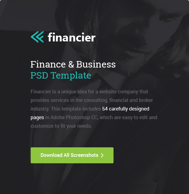 Financier - Finance & Business PSD Template - 1