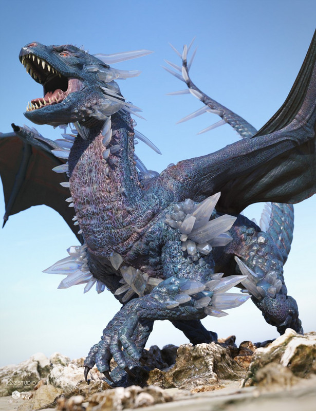 Crystal Dragon for Daz Dragon 3