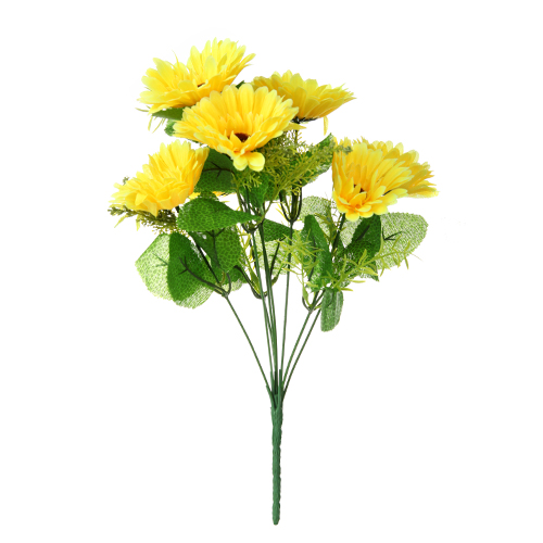Beautiful Artificial Spiky Chrysanthemum Bush/Bunch 6 Colours8 Flower Heads 