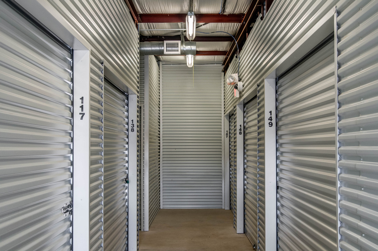 Interior self storage units provide added security, as well as better temperature regulation.