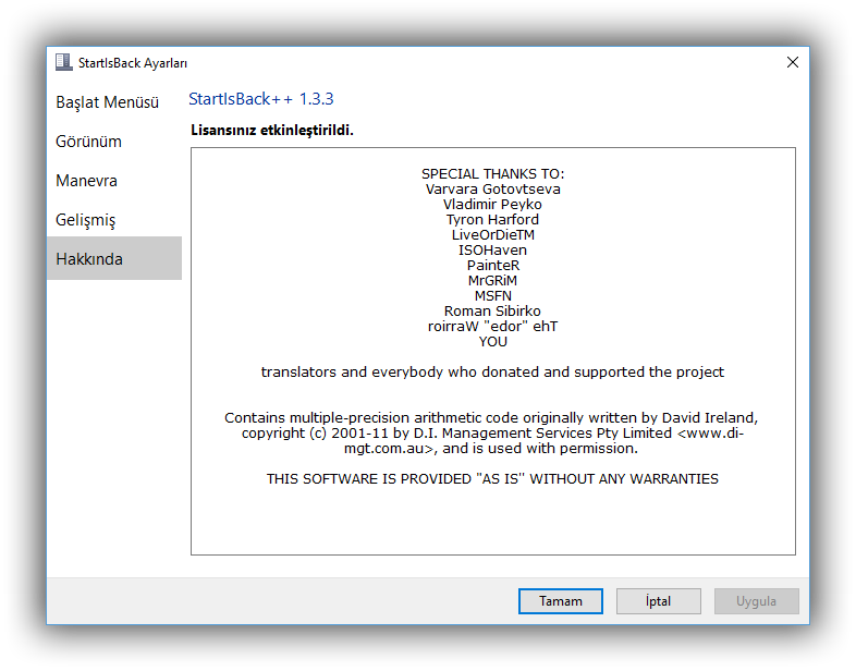 StartIsBack AIO 1.0.8 | Katılımsız