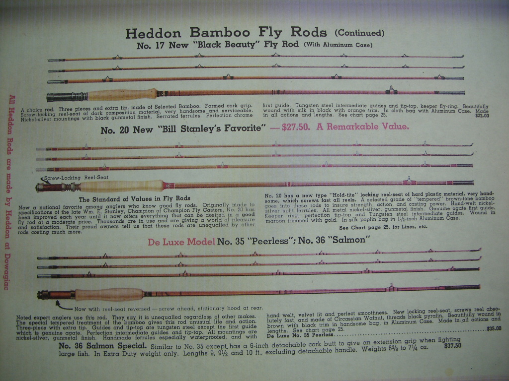 HEDDON Catalog Listings, 1924-56 w/Ferrule & Fly Rod Charts - Page 2 - The  Classic Fly Rod Forum
