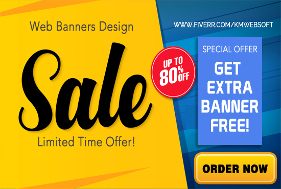 web banner design - web header design - web ad design