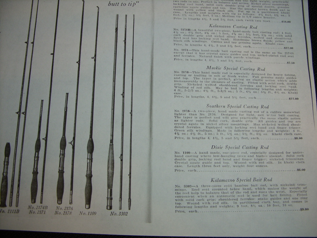 SHAKESPEARE Fly Rod Catalog Listings, 1912-1952 - The Classic Fly