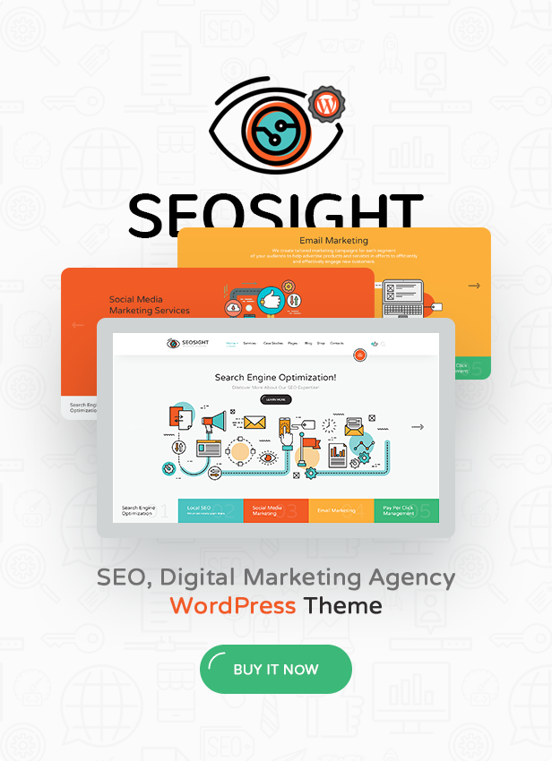 Seosight - SEO, Digital Marketing Agency PSD Template - 1