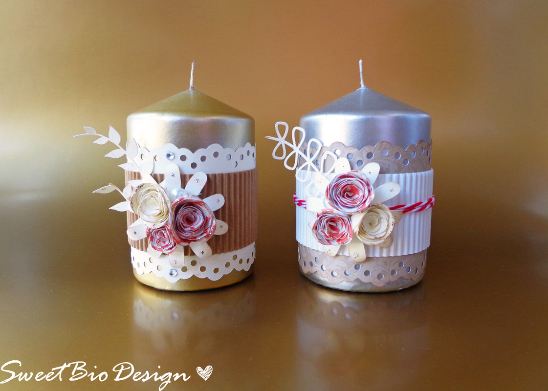 Candele Decorate – Gift idea: decorated candles – Sweetbiodesign  SweetbioDesign