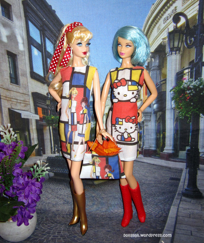 Mod Artist Redo Barbie Doll in Mondrian Print Dress 